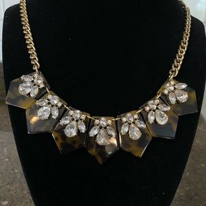 J Crew Tortoise Statement Necklace